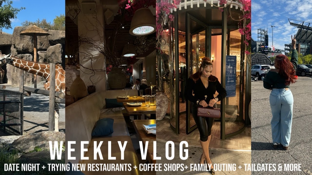 WEEKLY VLOG| ITS FALL | Date Night + trying a new recipe + new restaurants + tailgating & more