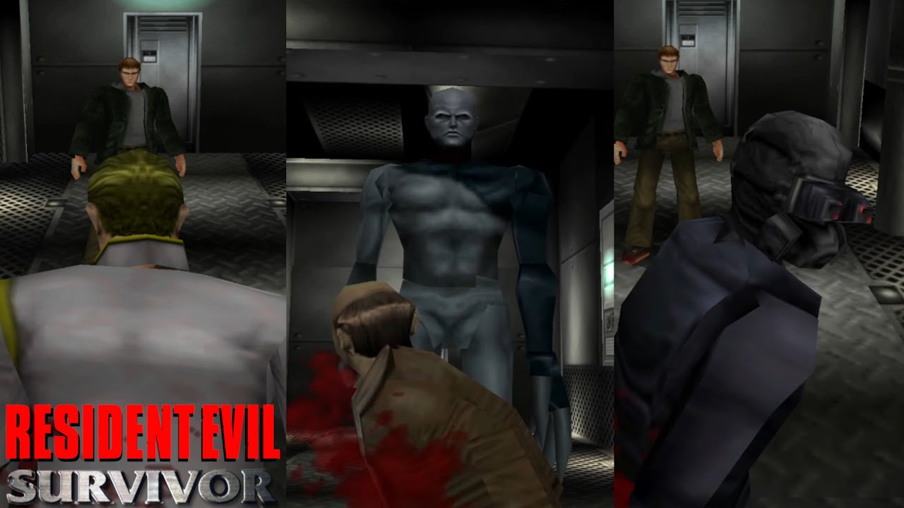 Todos los Finales de Resident Evil Survivor | Sin Comentarios | Español | 4K PS1