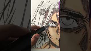 shorts How To Draw Eren Yeager (Founding Titan) | attackontitan