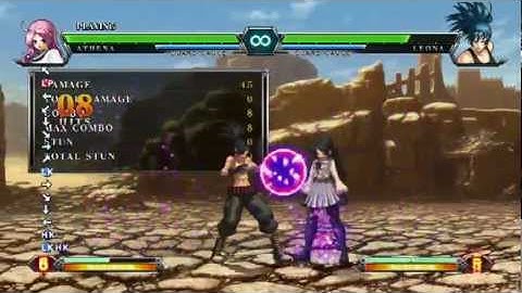 King of Fighters XIII - Athena Teleport Combo