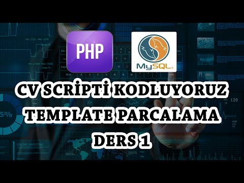 Cv Scripti - Template Parcalama - Ders-1