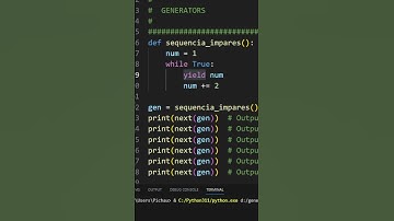 Generators - Python em 1 minuto 🐍 #shorts
