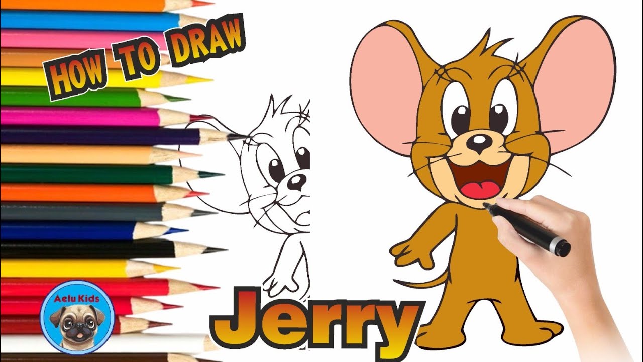 Jerry Rice Easy Drawing How to Draw Jerry | Easy Drawing for Kids and Toddlers | Step by Step ...