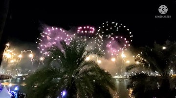 Happy New Year fireworks display 2022