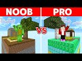 Noob vs pro chunk battle in minecraft