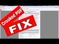 Fix a Crooked PDF document