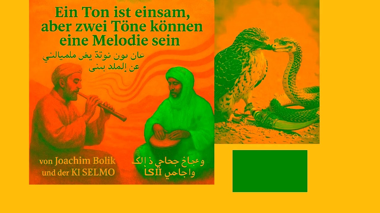 Ein Ton ist einsam aber zwei Töne können eine Melodie sein   Deutsch Arabisch