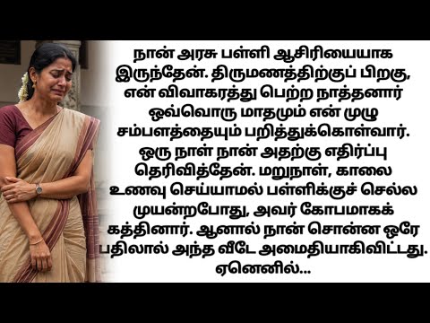 சம்பளம் முழுவதையும் பறித்த நாத்தனார்! என் ஒரு பதிலால் வீடே அமைதியானது!