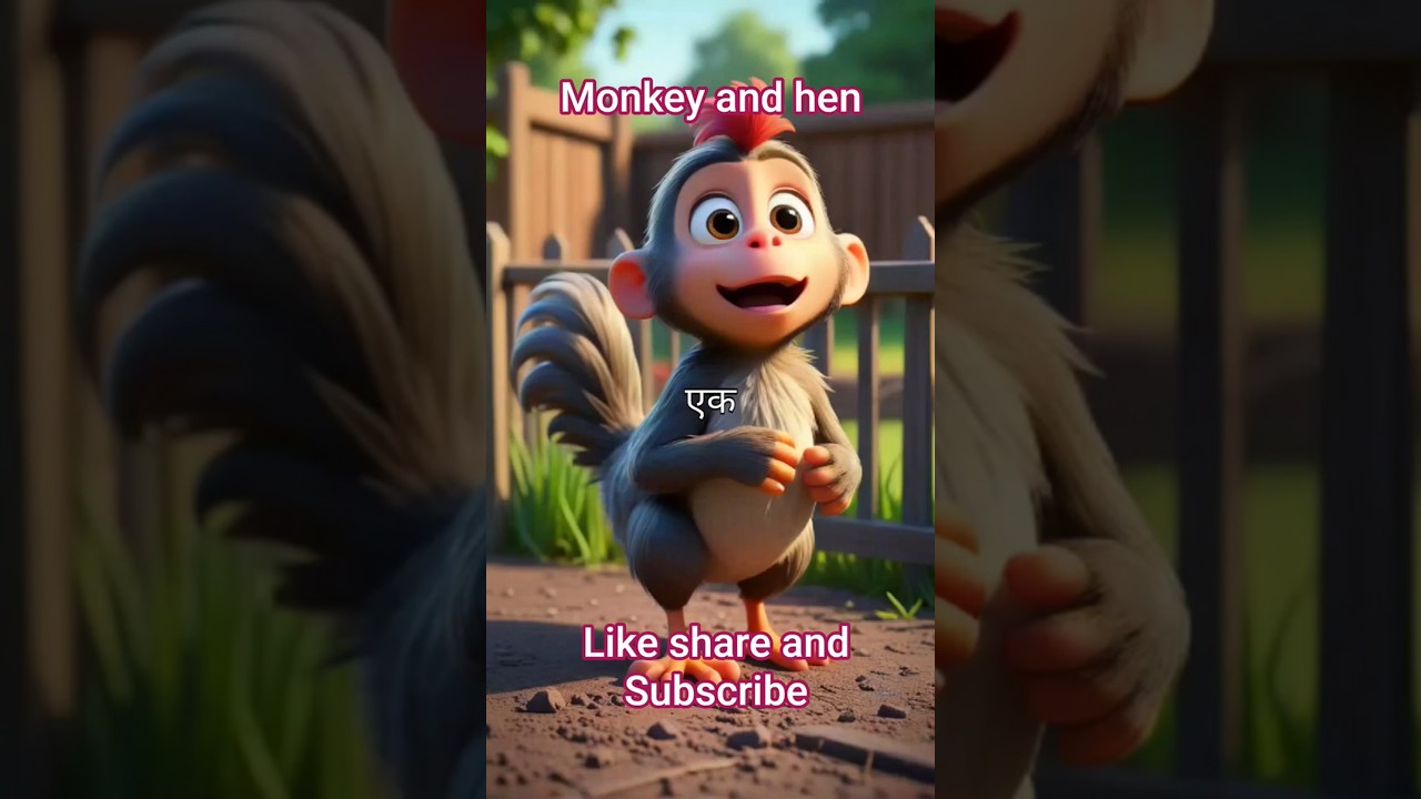 Story of monkey and hen