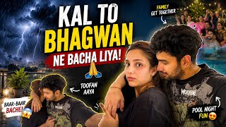 🌪️KAL TOH BAAR- BAAR BACHE !😱Family Ke Sath Darawani Raat 