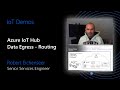 Iot demo azure iot hub data egress  routing