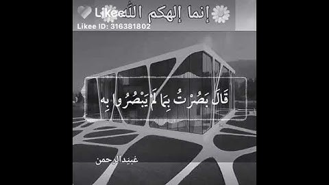 قال فما خطبك يا سامري _ تلاوة تقشعر لها الأبدان