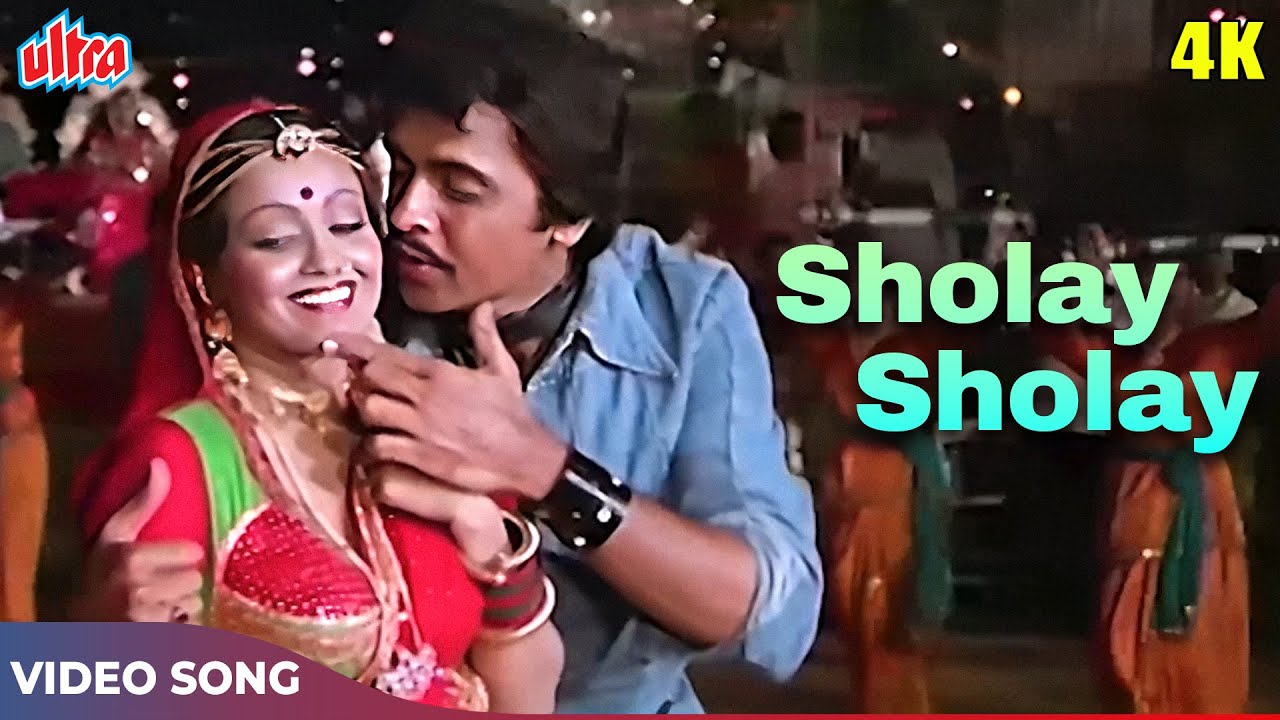 Sholay Sholay Meri Jawani 4K   Lata Mangeshkar Mohd Rafi Hits   Vinod Mehra   Locket 1986 Songs