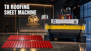 High-Efficiency T8 ROOF SHEET Machine In RUSSIA HUNGARY ROMANIA | Metal Roofing Line | IRONSTAR