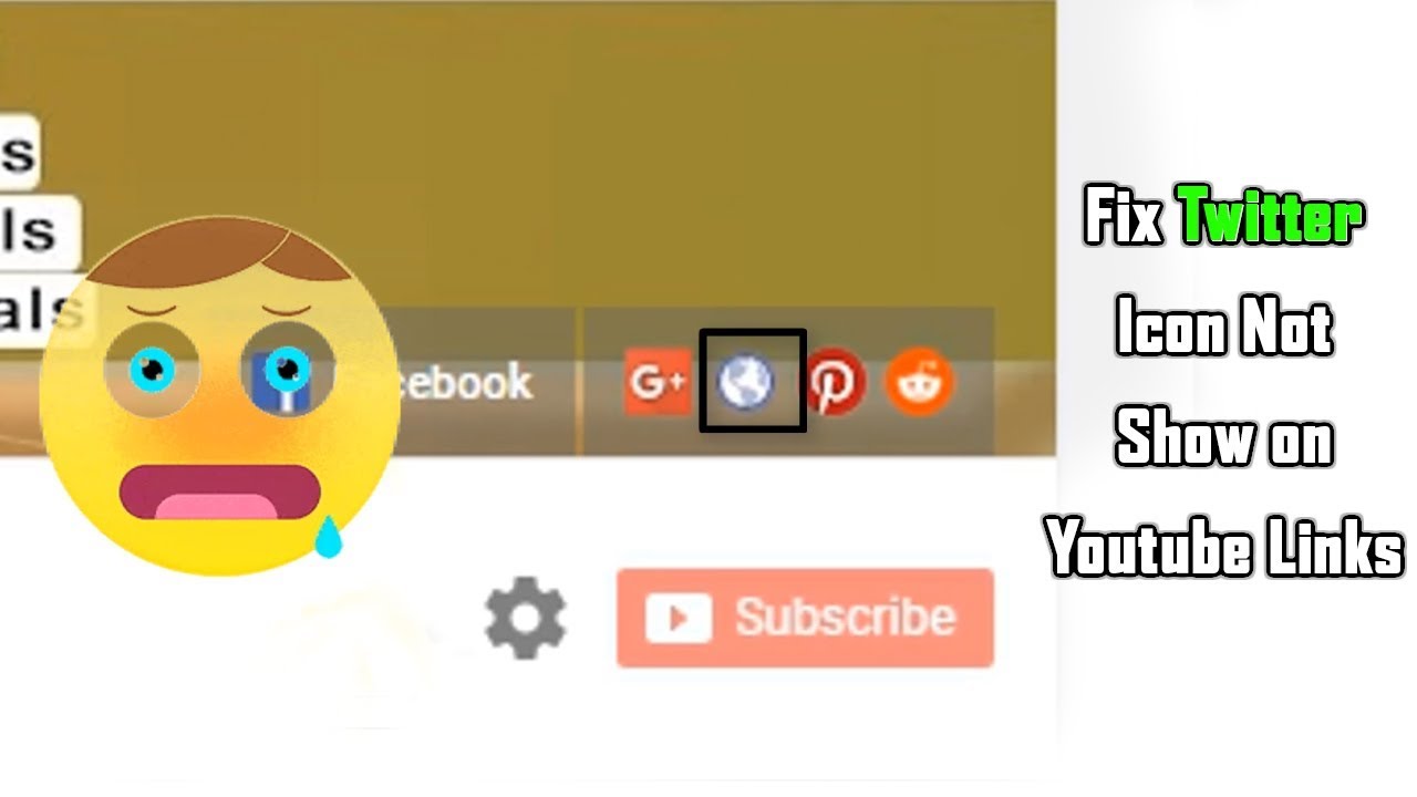 Twitter Icon Not Show In Youtube Links Fix - YouTube