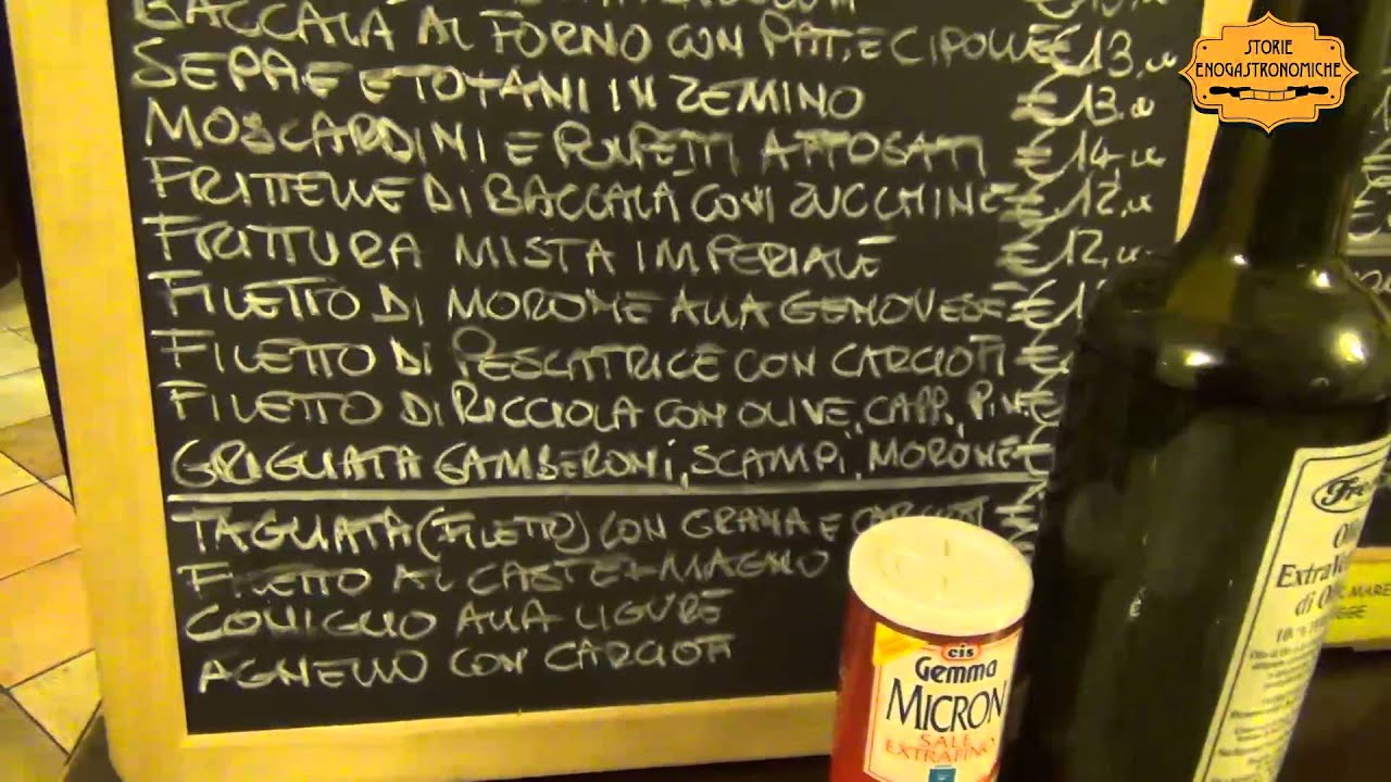 Osteria Vico Palla, Genova, tutta la Liguria in tavola