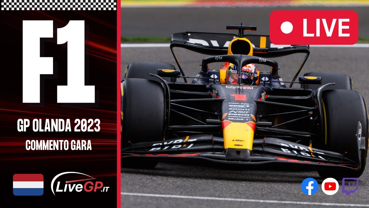 F1 GP Olanda 2023 - Commento LIVE Gara