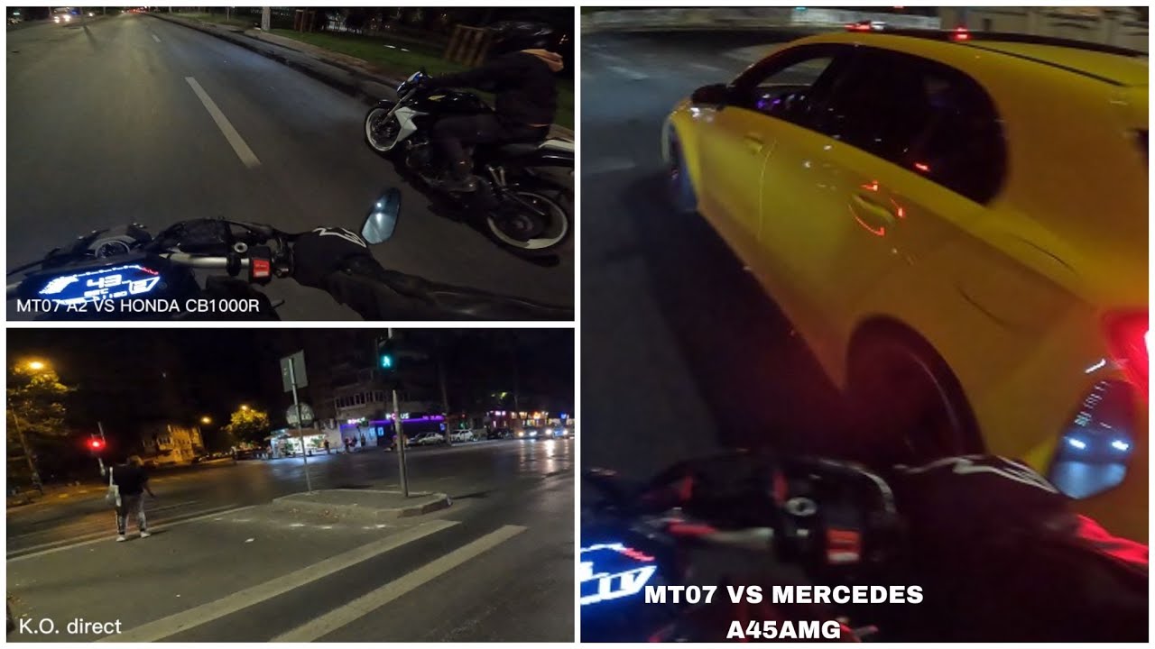 S-au luat la bătaie!! - Cursa cu CB1000R și MERCEDES A45AMG! - #7