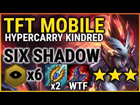 ★★★ Kindred TFT Mobile Close Beta Gameplay (6 Shadow) - Teamfight Tactics Mobile