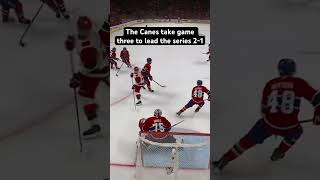 The canes win game 3!! #hockey #nhl #sports #habs #nhlcanes #canes #hockeyhighlights #shorts