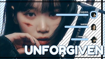 LE SSERAFIM - (르 세라핌) UNFORGIVEN (feat.Nile Rodgers) (Line Distribution + Colorcoded)s