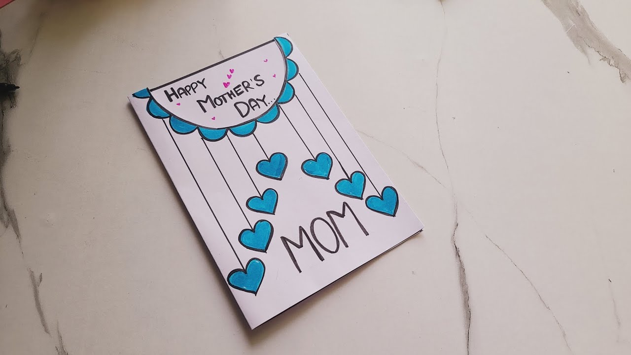 Easy Mother's day card • mothers day greeting card idea•How to make ...