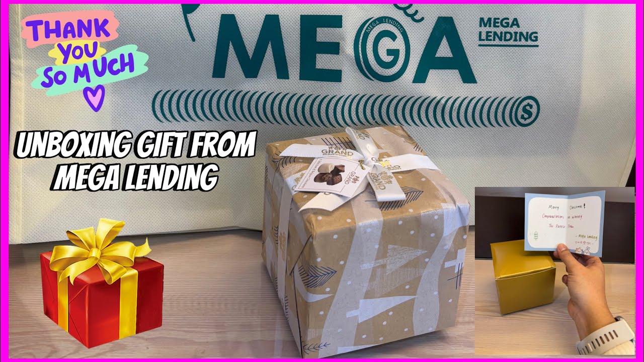 UNBOXING GIFT FROM MEGA LENDING.🎁🎉 - YouTube