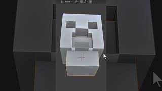 Creating creeper in blender                        #blender #minecraft  #creeper