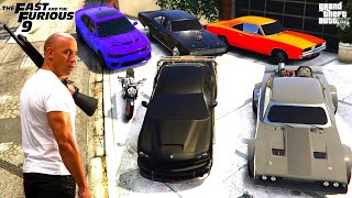 GTA 5 - Stealing Fast And Furious 'Dominic Toretto'  Cars with Franklin! (Real Life Cars #63)