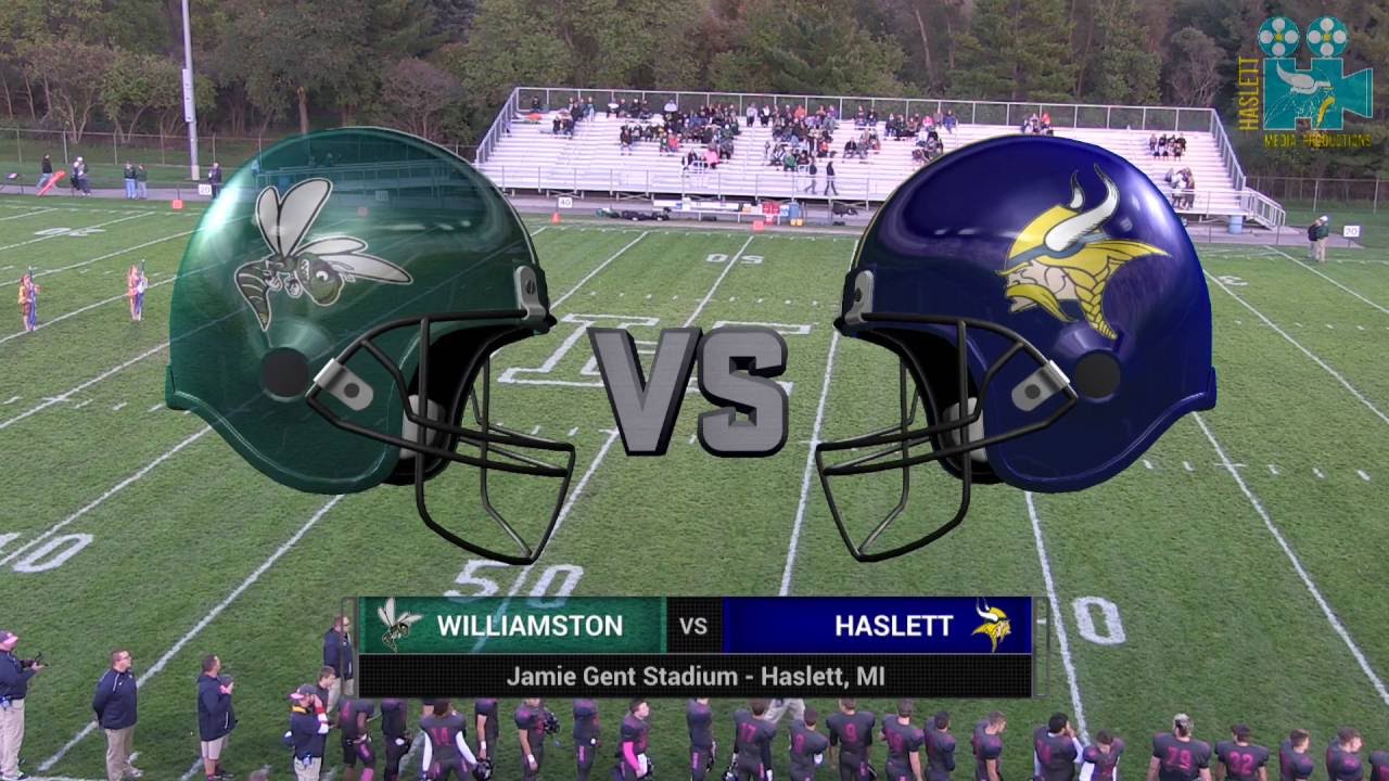 Haslett Varsity Football vs Williamston YouTube