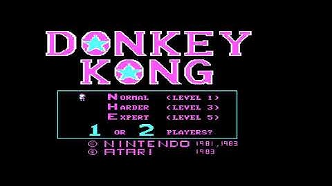 DONKEY KONG PC-DOS (1983 Atari)