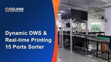 Dynamic DWS & Real-time Printing 15 Ports Sorting System