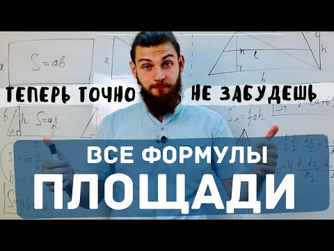 Все базовые формулы площади за 10 минут. Теперь ты их никогда не забудешь