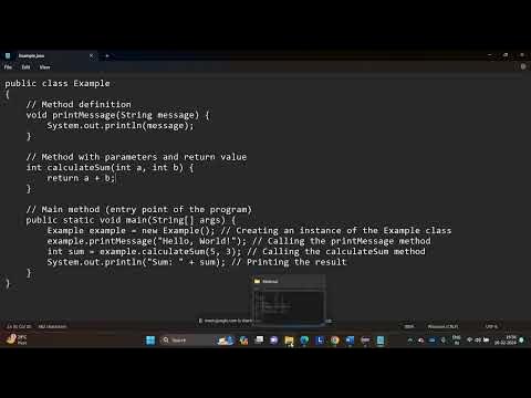 Basics of Methods and Recursion in Java || Java Programming in Telugu ...
