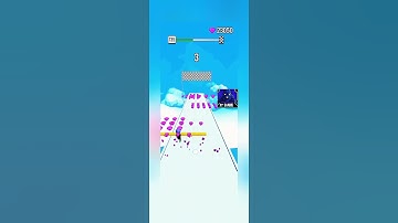 Roof Rails 135 level game play #shorts #gameplay #shortsfeed