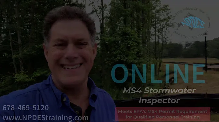 ONLINE MS4 Stormwater Inspector Course