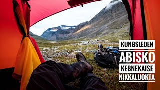 The Swedish Kings trail  mountain hike from Abisko via Kebnekaise to Nikkaluokta (english subs)