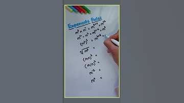 Exponents Rules #shorts