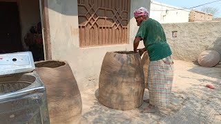 Metti ka Tandoor | mud stove | primitive Technology