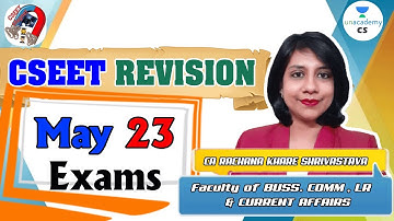 CSSET || Revision || CA Rachana Khare Shrivastava