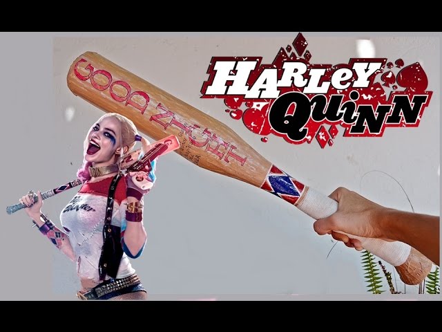 BATE casero Harley Quinn, DIY BAT Suicide Squad COSPLAY - BeagleArts ♥ -  YouTube