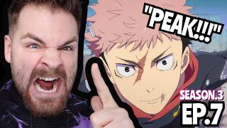 Pure Fking Peak Animation  Jujutsu Kaisen Season 3  Episode 7  First Time Reaction