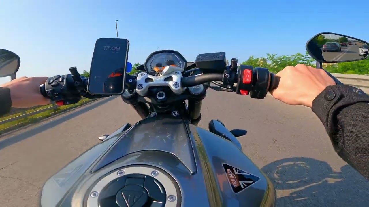 CRAZY 2024 Triumph Street Triple 765 R with Full SC Project Exhaust - Raw Sound Ride to Home!