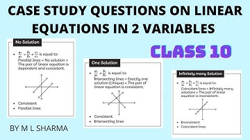 case study questions on chapter linear equations in two variables , graphical representation of LE