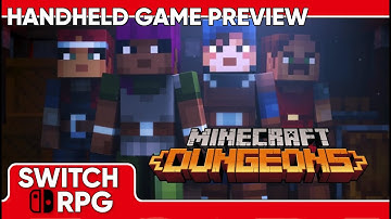 SwitchRPG Previews - Minecraft Dungeons Handheld Mode - Nintendo Switch Gameplay