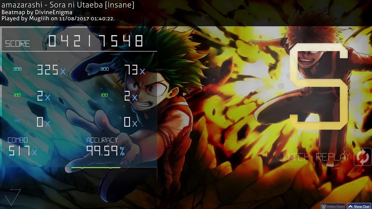 [Osu!] Boku no Hero: Amazarashi - Sora ni utaeba [insane]