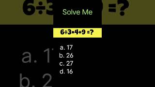 Amazing Math Challenge #mathchallenge #mathskills #mathproblems #shortsfeed #shorts