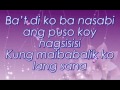 Ba't di ko ba nasabi - Krizza Neri Lyrics