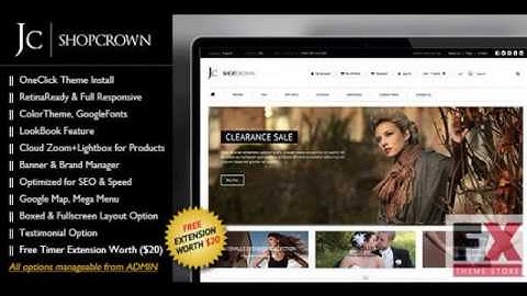 Preview Shopcrown - Responsive and Retina Ready Magento TFor