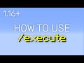 Minecraft Execute Command [1.16] Tutorial